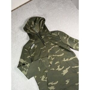 Legends Hawthorne Tech Camo Hoodie Men's Large Green Pullover Performance